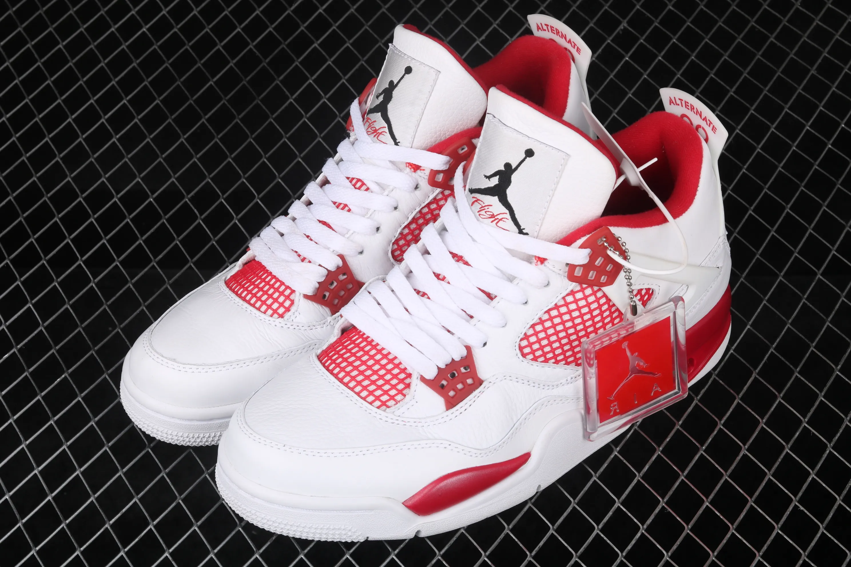 All categories Air Jordan Jordan series basketball shoes Air Jordan 4 Air Jordan 4 Motorsport AJ4 Joe 4 Racing White Red 308497-106